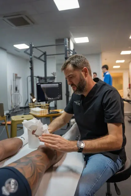 Dr. Javier Carrillo Piñero en consulta en Innova Trauma Lab